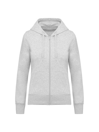 Sweatshirt eco-responsvel com capuz e fecho