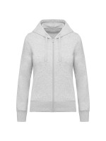 Sweatshirt eco-responsvel com capuz e fecho