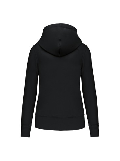 Sweatshirt eco-respons�vel com capuz e fecho - K4031C