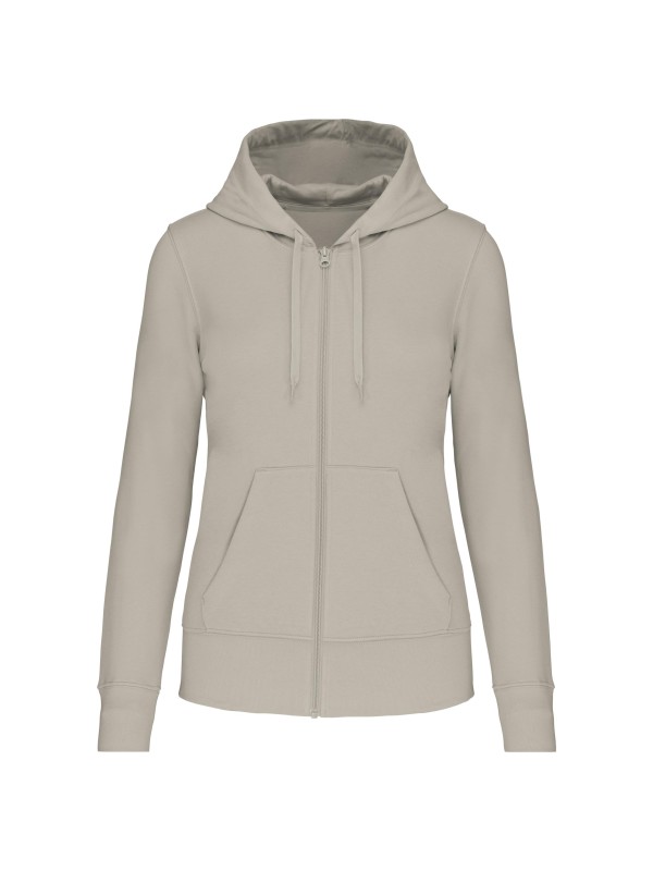 Sweatshirt eco-responsvel com capuz e fecho - K4031C