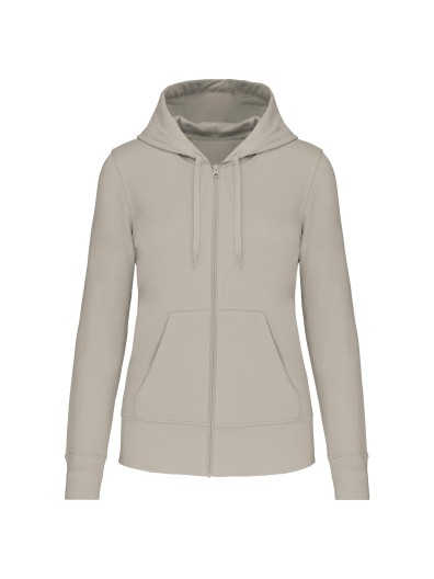 Sweatshirt eco-responsvel com capuz e fecho - K4031C