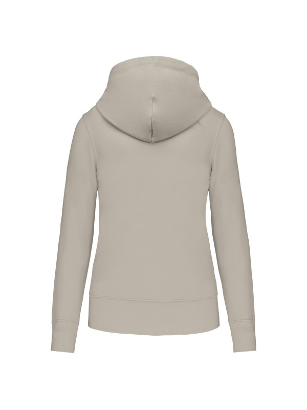 Sweatshirt eco-responsável com capuz e fecho - K4031C