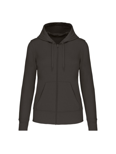 Sweatshirt eco-responsvel com capuz e fecho - K4031C
