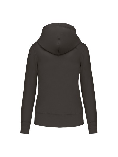 Sweatshirt eco-responsável com capuz e fecho - K4031C Sweatshirt eco-responsável com capuz e fecho - K4031C