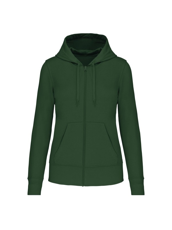 Sweatshirt eco-responsvel com capuz e fecho - K4031C