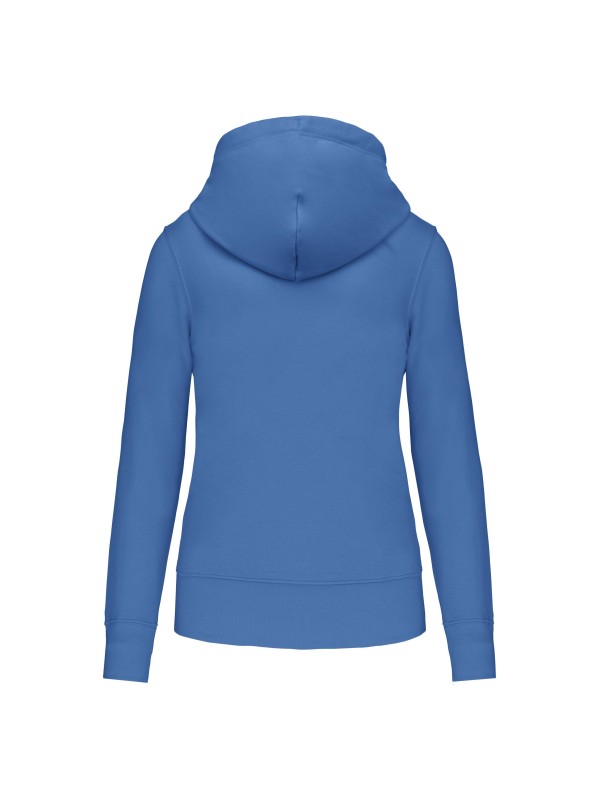 Sweatshirt eco-respons�vel com capuz e fecho - K4031C