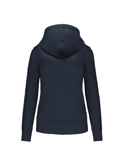 Sweatshirt eco-respons�vel com capuz e fecho - K4031C