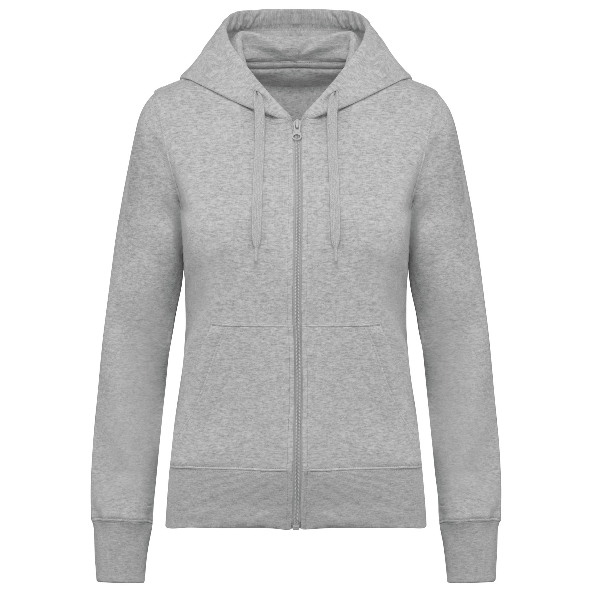 Sweatshirt eco-responsável com capuz e fecho - K4031C
