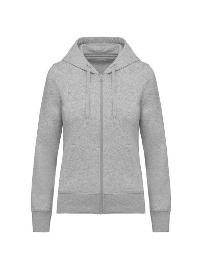 Sweatshirt eco-responsvel com capuz e fecho - K4031C