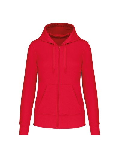 Sweatshirt eco-responsvel com capuz e fecho - K4031C
