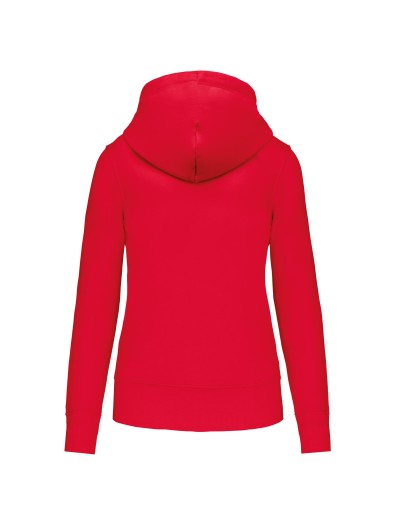 Sweatshirt eco-respons�vel com capuz e fecho - K4031C