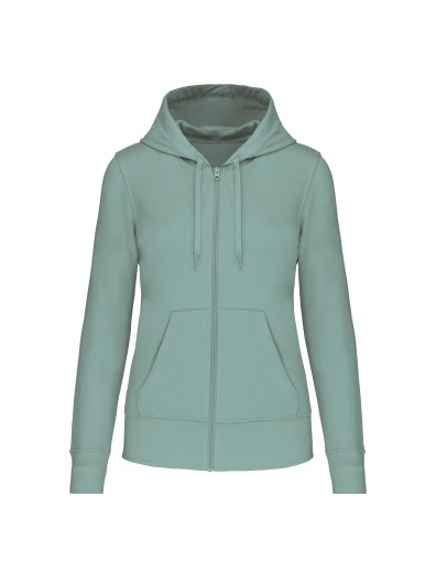 Sweatshirt eco-responsvel com capuz e fecho - K4031C