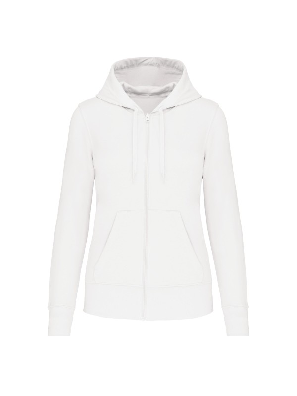 Sweatshirt eco-responsvel com capuz e fecho - K4031