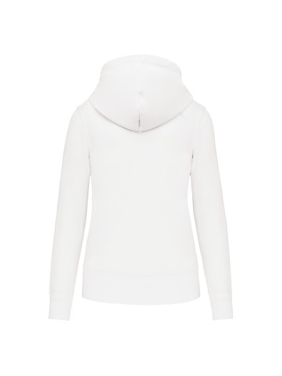 Sweatshirt eco-respons�vel com capuz e fecho - K4031