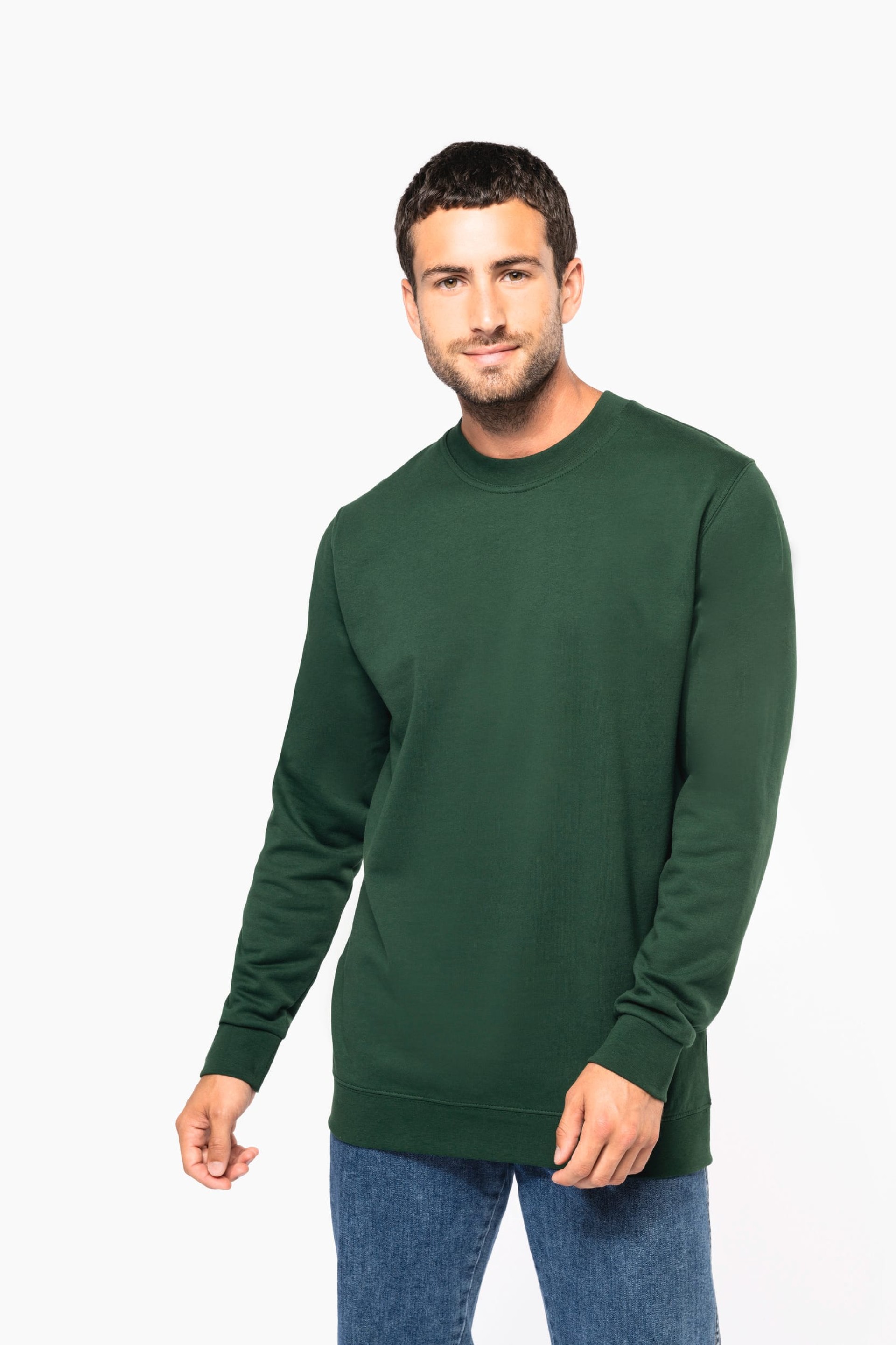 Sweatshirt decote redondo reciclada unissexo - K4040C