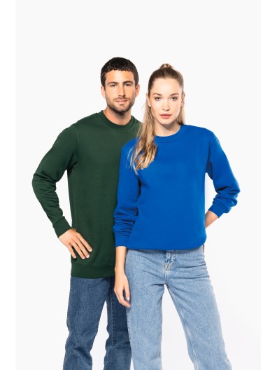 Sweatshirt decote redondo reciclada unissexo - K4040C
