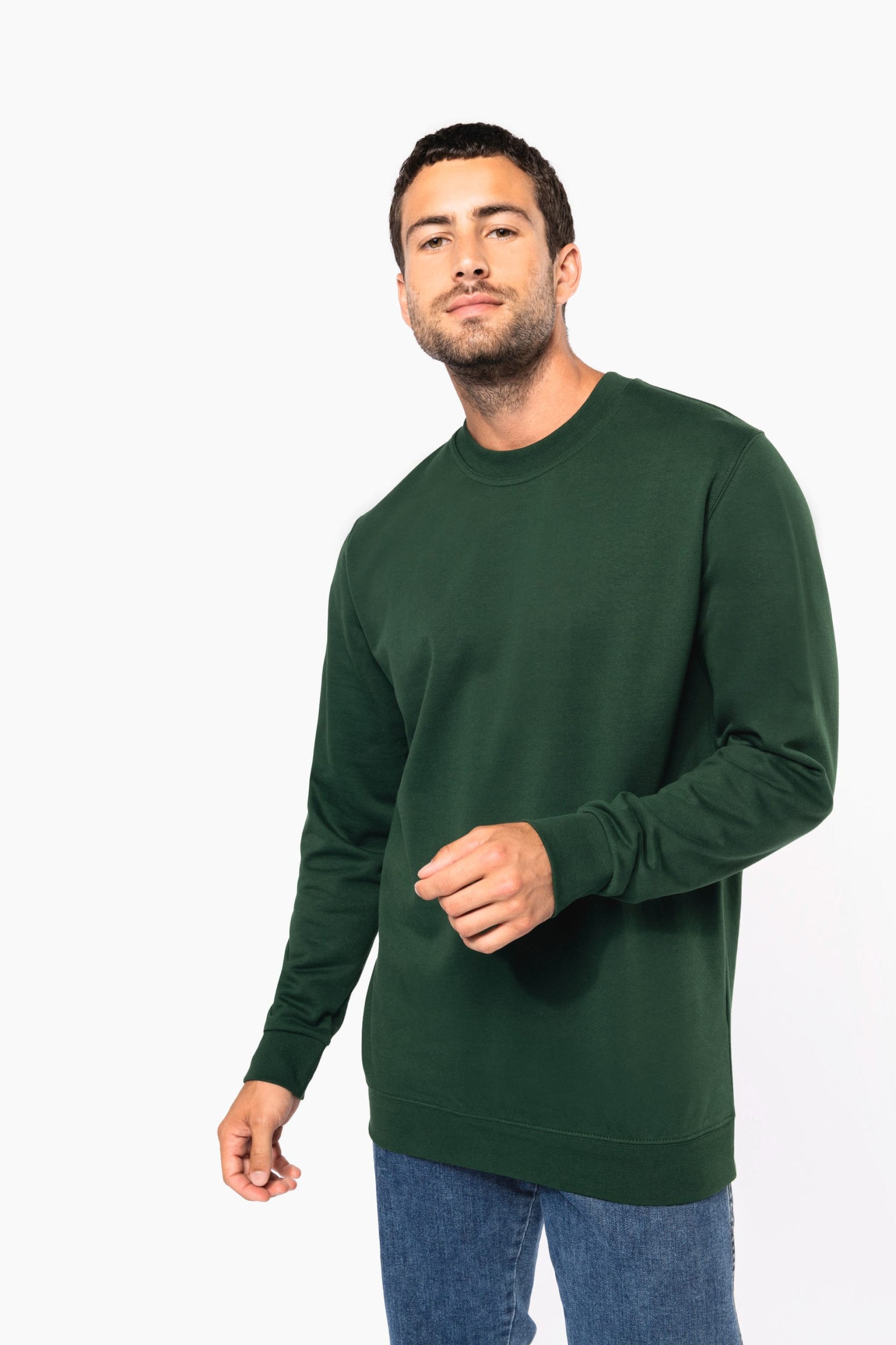 Sweatshirt decote redondo reciclada unissexo - K4040C