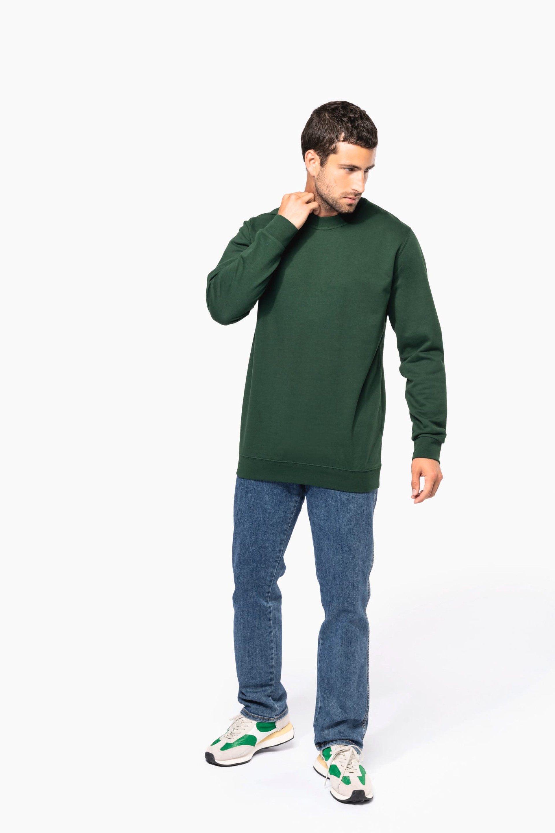 Sweatshirt decote redondo reciclada unissexo - K4040C