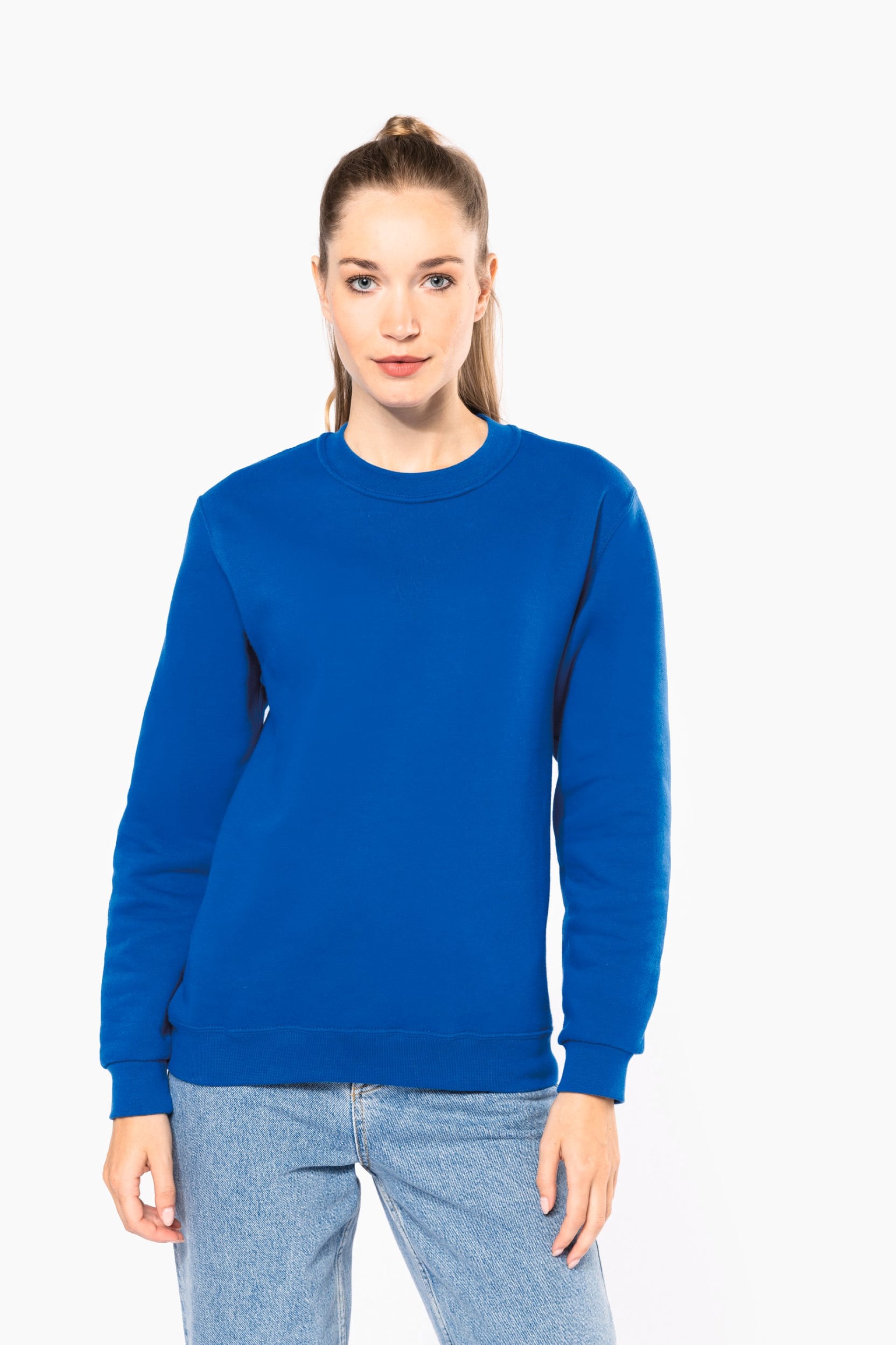 Sweatshirt decote redondo reciclada unissexo - K4040C