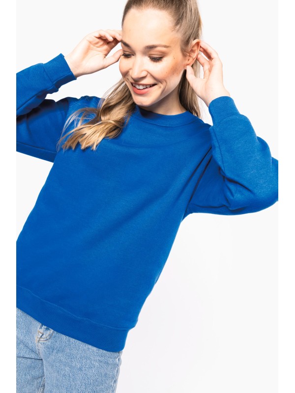 Sweatshirt decote redondo reciclada unissexo - K4040C
