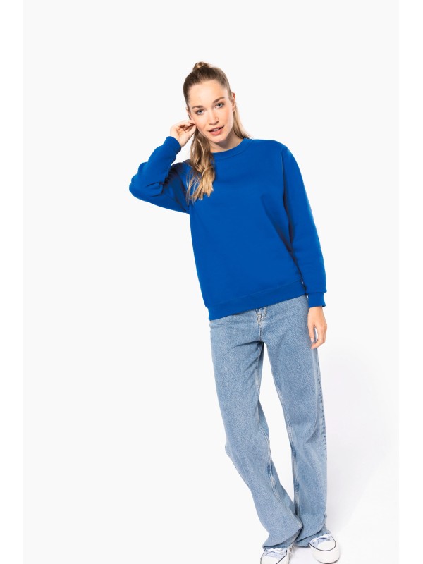 Sweatshirt decote redondo reciclada unissexo - K4040C