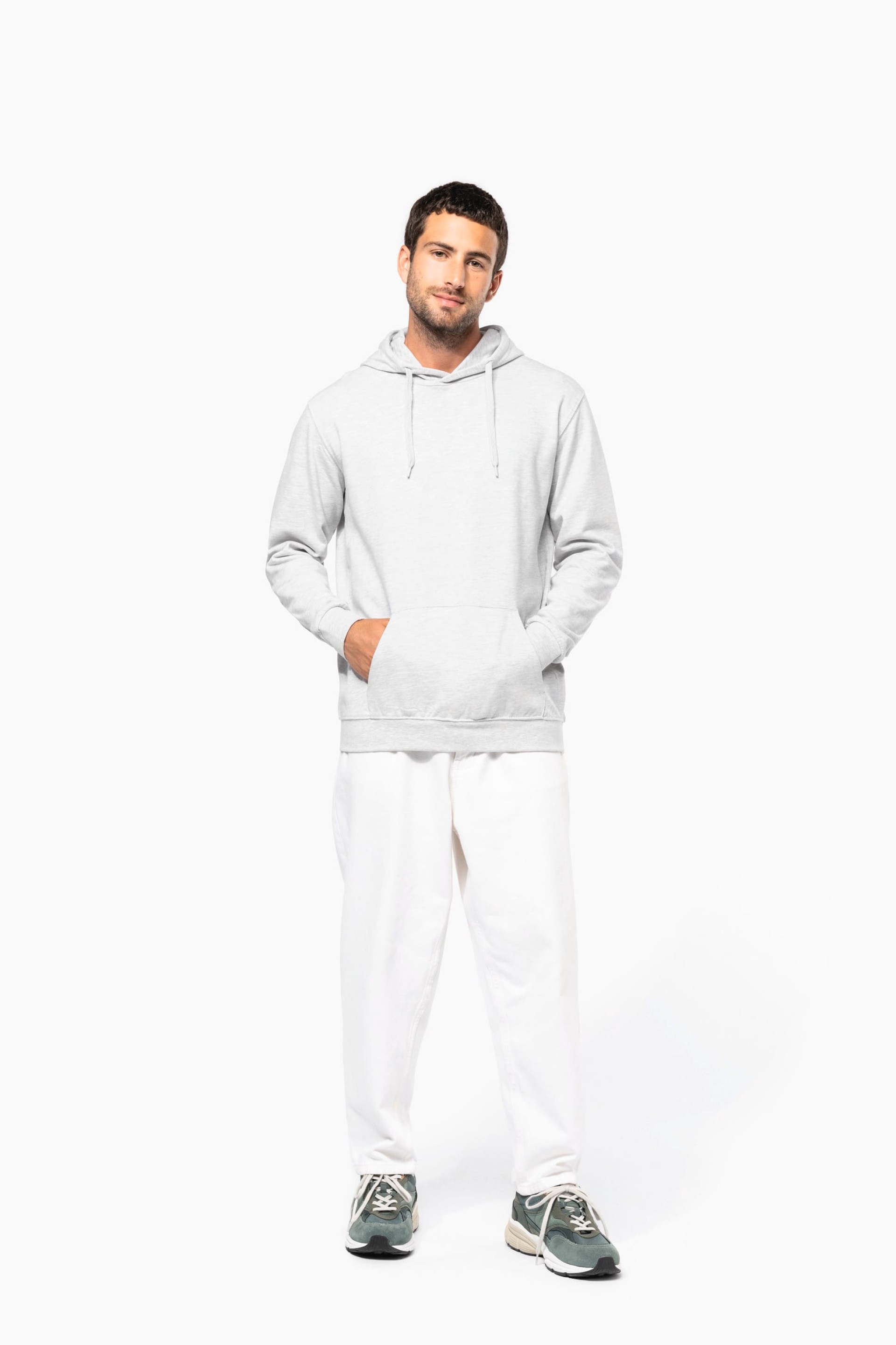 Sweatshirt reciclada com capuz unissexo - K4041
