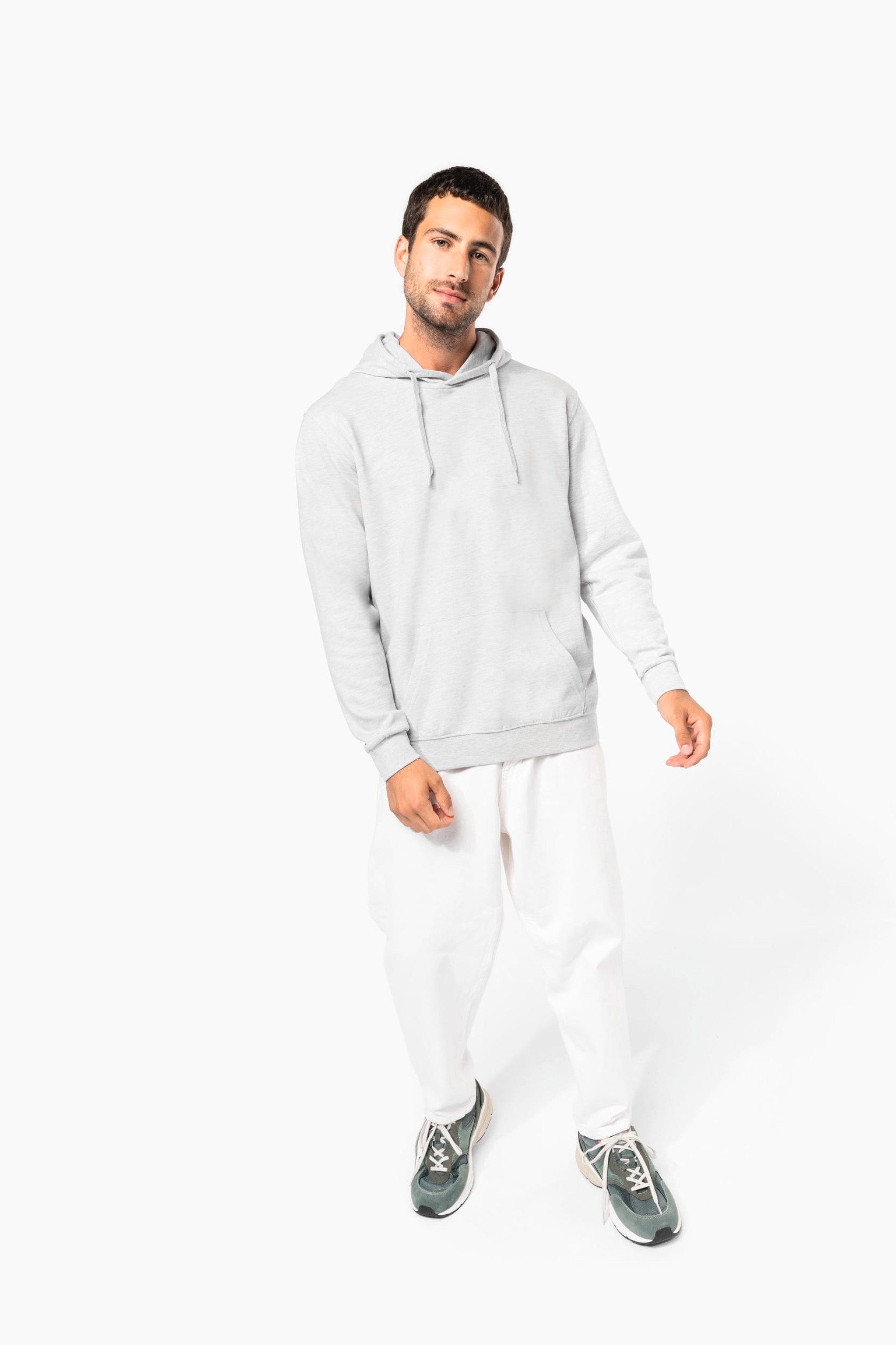 Sweatshirt reciclada com capuz unissexo - K4041