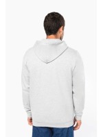 Sweatshirt reciclada com fecho e capuz unissexo - K4042