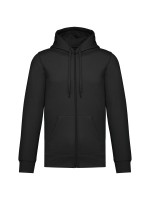 Sweatshirt reciclada com fecho e capuz unissexo - K4042