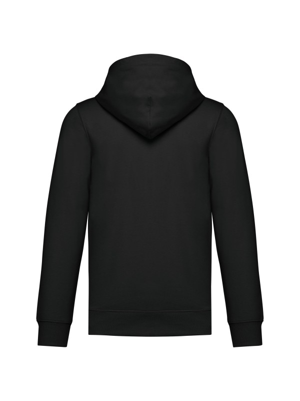 Sweatshirt reciclada com fecho e capuz unissexo - K4042