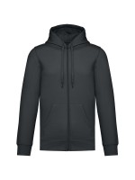 Sweatshirt reciclada com fecho e capuz unissexo - K4042