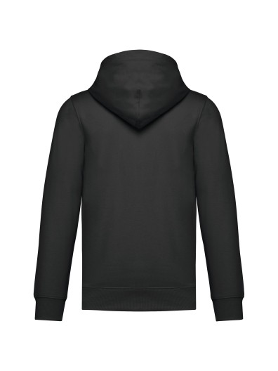 Sweatshirt reciclada com fecho e capuz unissexo - K4042