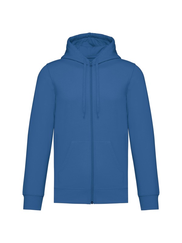 Sweatshirt reciclada com fecho e capuz unissexo - K4042