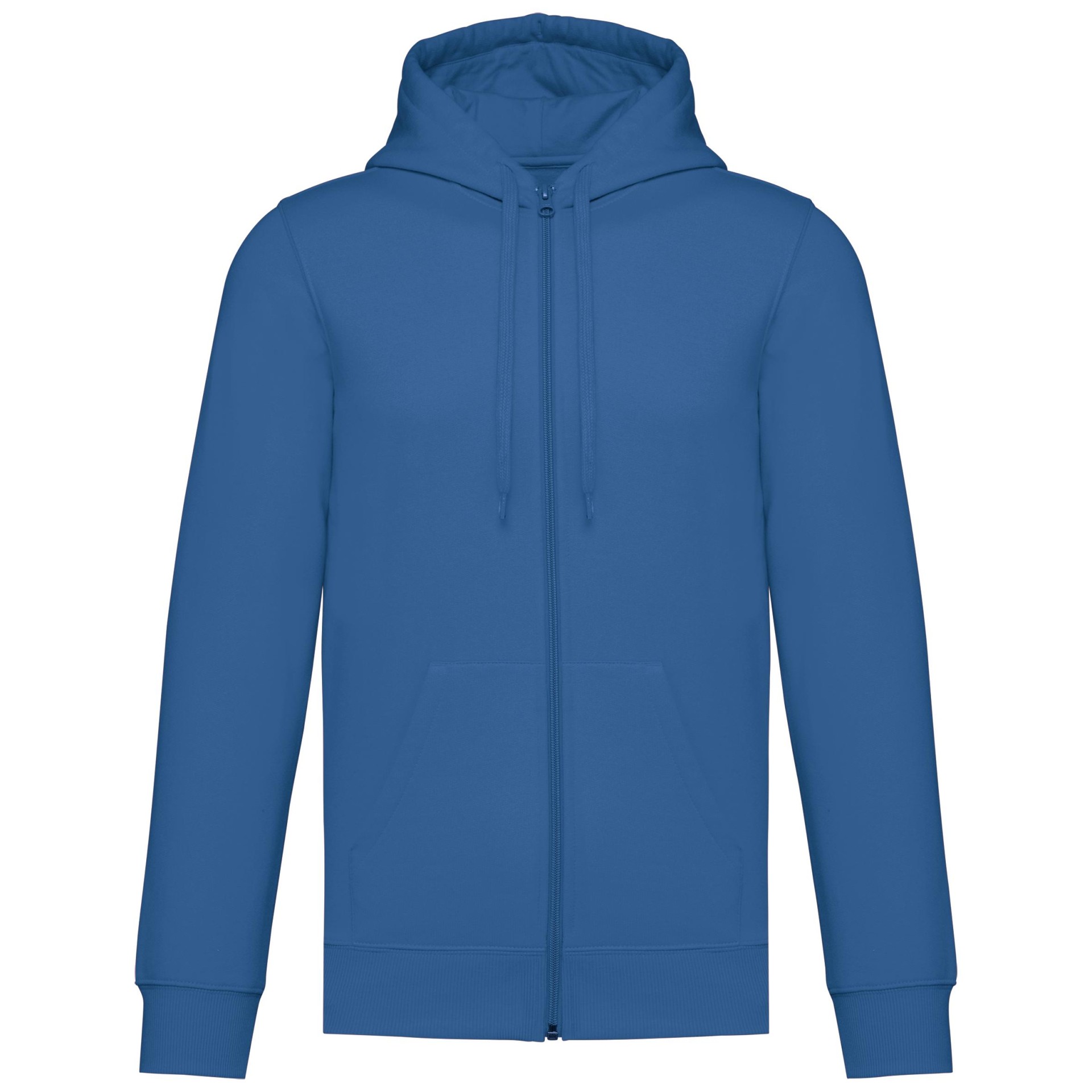 Sweatshirt reciclada com fecho e capuz unissexo - K4042