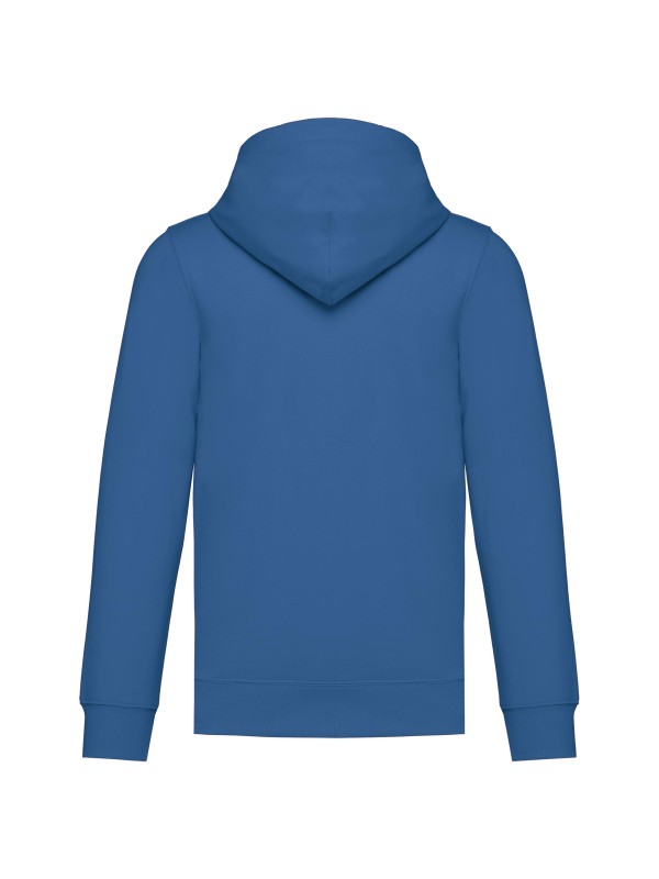 Sweatshirt reciclada com fecho e capuz unissexo - K4042
