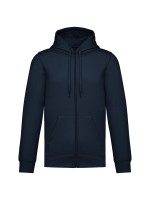 Sweatshirt reciclada com fecho e capuz unissexo - K4042