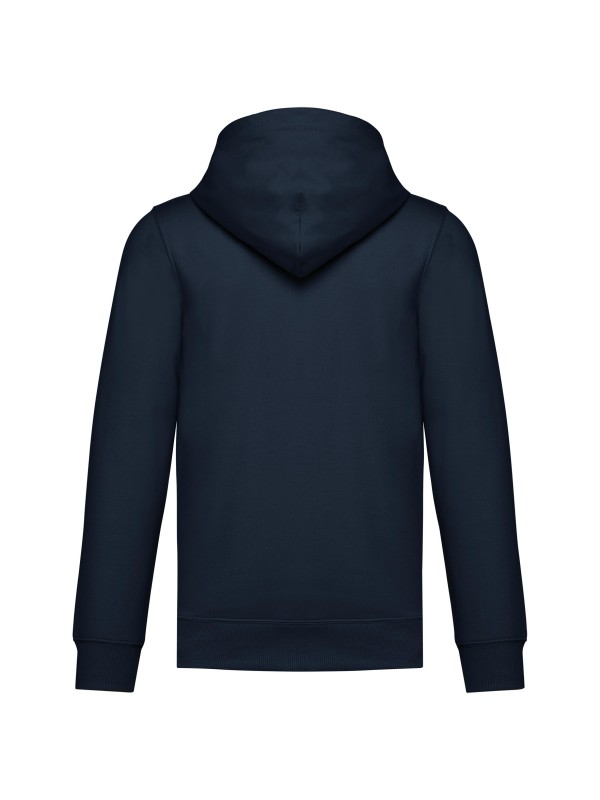 Sweatshirt reciclada com fecho e capuz unissexo - K4042