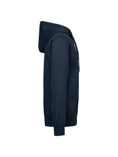 Sweatshirt reciclada com fecho e capuz unissexo - K4042