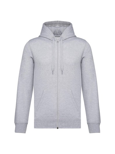 Sweatshirt reciclada com fecho e capuz unissexo - K4042A