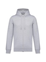 Sweatshirt reciclada com fecho e capuz unissexo - K4042A