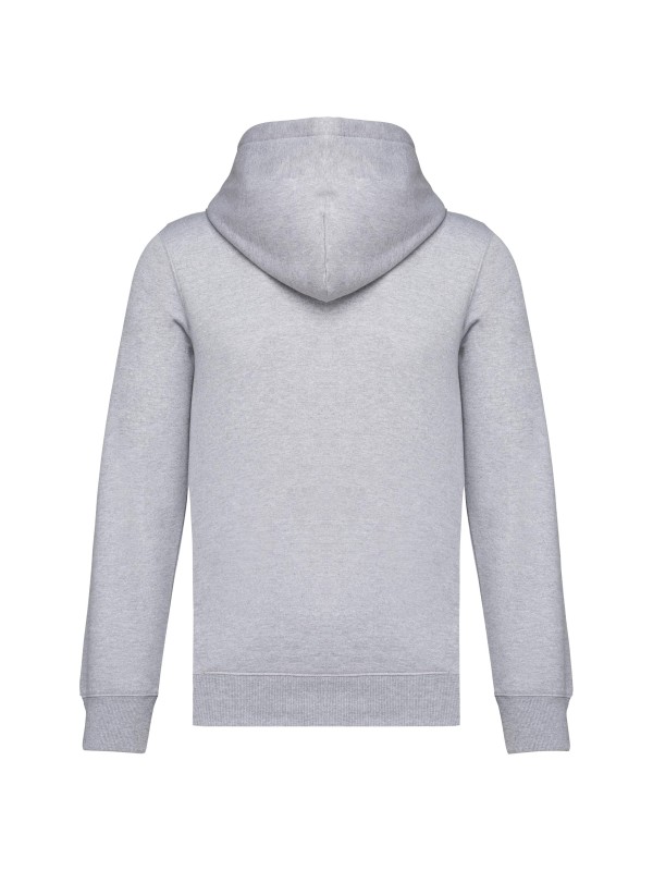 Sweatshirt reciclada com fecho e capuz unissexo - K4042A