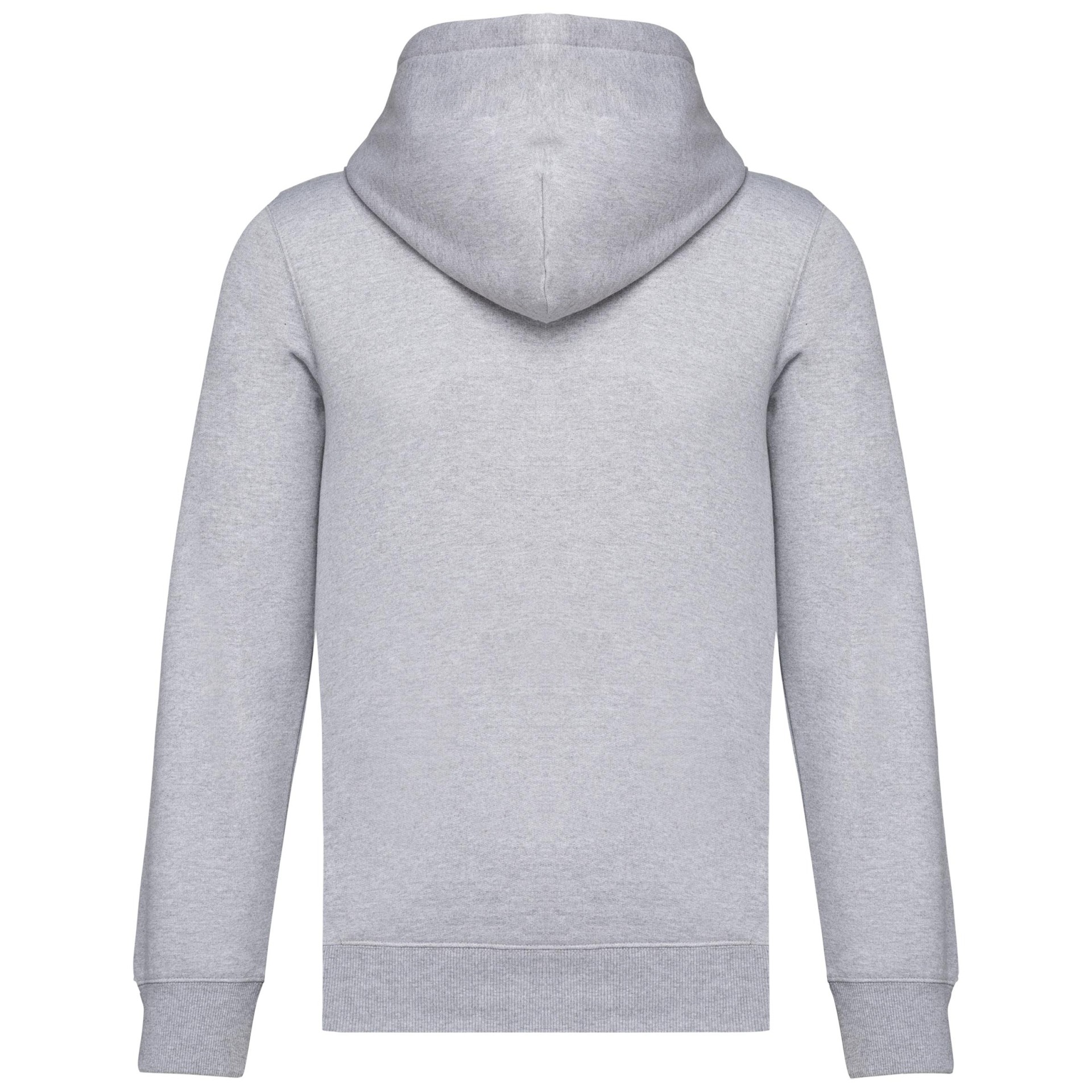 Sweatshirt reciclada com fecho e capuz unissexo - K4042A