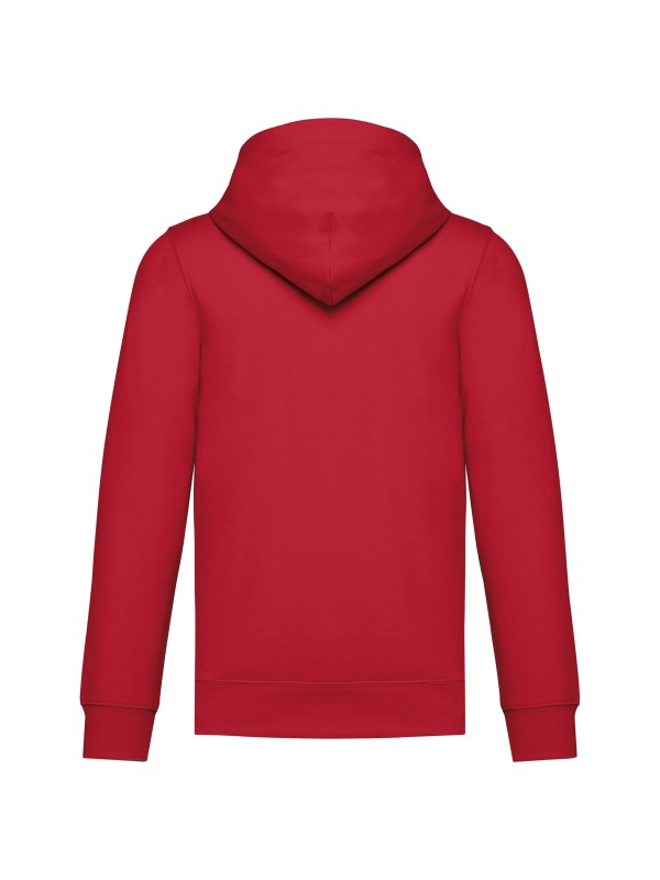 Sweatshirt reciclada com fecho e capuz unissexo - K4042