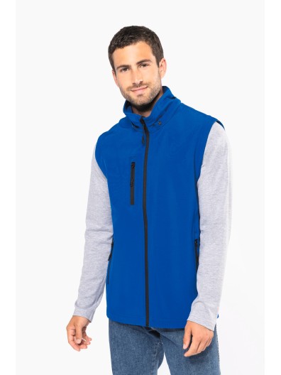 Bluso softshell 3 camadas com capuz e mangas amovveis unissexo - K422