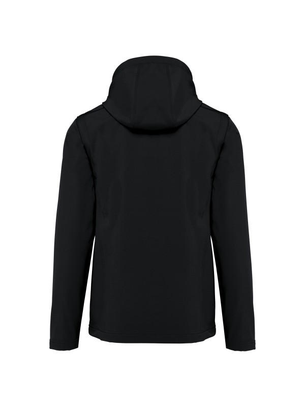 Bluso softshell 3 camadas com capuz e mangas amovveis unissexo - K422