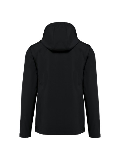 Bluso softshell 3 camadas com capuz e mangas amovveis unissexo - K422