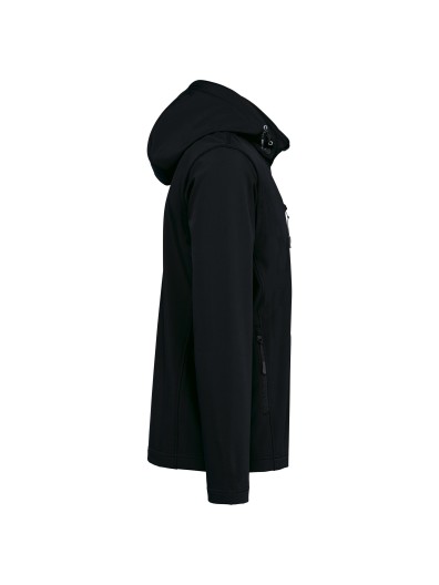 Bluso softshell 3 camadas com capuz e mangas amovveis unissexo - K422