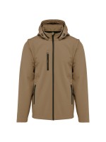 Bluso softshell 3 camadas com capuz e mangas amovveis unissexo - K422
