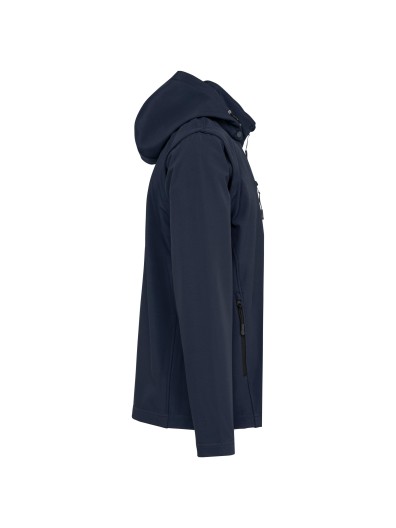 Bluso softshell 3 camadas com capuz e mangas amovveis unissexo - K422