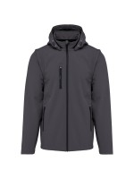 Bluso softshell 3 camadas com capuz e mangas amovveis unissexo - K422